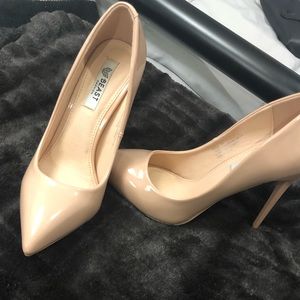 Nude Patent Stiletto Pumps ❤️